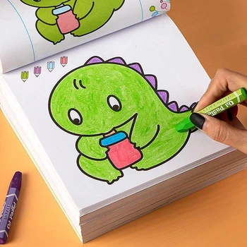 Для детей 2-6 лет цветная книжка-раскраска с граффити, подарок для раннего образования в детском саду