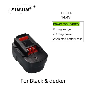 AimJin 14,4 В HPB14 для Black and Decker 6000 мАч Ni-Mh Сменные Аккумуляторы для Firestorm FSB14 FS140BX 499936-34