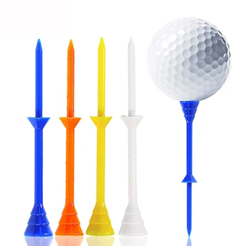 10шт Устойчивая подставка для футболки с мячом для гольфа для ногтей Многоразовый Портативный держатель для тренировочных футболок для гольфа Разного цвета для принадлежностей для занятий гольфом