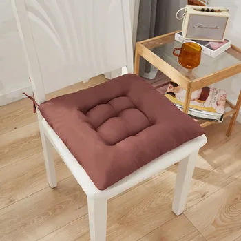 Подушка для стула с круглой хлопчатобумажной обивкой, мягкая подушка для офиса, дома или автомобиля