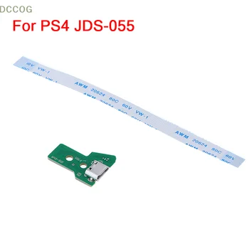 1шт Для JDS-055/050 USB Порт Зарядки Разъемная Плата 12-Контактный Гибкий Ленточный Кабель С Печатной Платой Micro USB Для Контроллера PS4