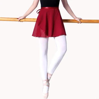 Детский балетный костюм, женская шифоновая юбка, юбка-полукомбинезон, гимнастическое трико, колготки, юбка для выступлений XS-XL