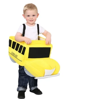 новый костюм для взрослых детей желтый школьный автобус детские ролевые костюмы для косплея для мужчин и женщин мультяшный костюм одежда