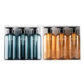 Y1UF Бутылочки с дозатором шампуня для душа многоразового использования-Пустые бутылочки для мытья тела из-под шампуня и кондиционера многоразового использования с прессом