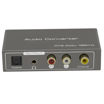 Лучшие предложения -Совместимый Конвертер ARC Audio Digital Coaxial + Toslink + ARC Audio В Коаксиальный Порт + Toslink + L / R + Aux Для PS4