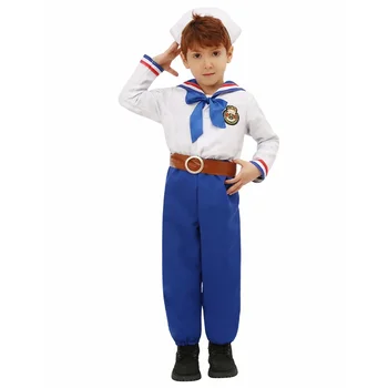 Новое поступление 2024 года, детский костюм моряка для мальчиков на Хэллоуин, карнавал Пурим