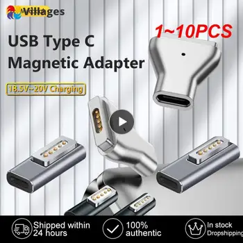 1 ~ 10ШТ Магнитный USB PD Адаптер Type C для 1 2 MacBook USB C Женский Магнитный Штекер Для Быстрой Зарядки