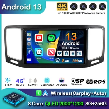 Android 13 Carplay Автомагнитола Для Volkswagen VW Sharan 2012-2018 Мультимедийный Видеонавигационный Плеер GPS 4G + WIFI Стерео Головное Устройство