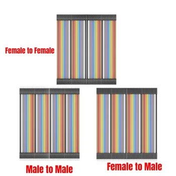 2,54 мм Линия Dupont 20 см 40Pin от Мужчины к мужчине + от Женщины к мужчине + от женщины к женщине Соединительный провод Dupont Cable DIY