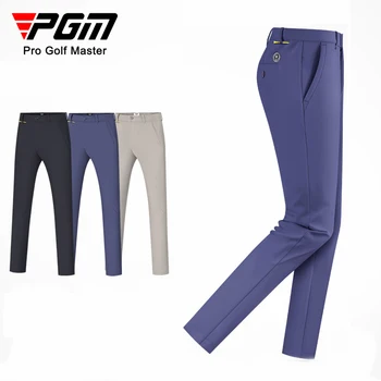 Осенне-зимняя одежда для гольфа PGM, мужские брюки для гольфа, водонепроницаемые плюшевые брюки, утолщенные теплые брюки, принадлежности для гольфа