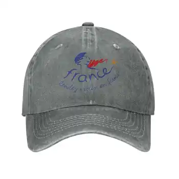 Посетите Францию Джинсовая кепка с логотипом высшего качества Бейсболка Вязаная шапка