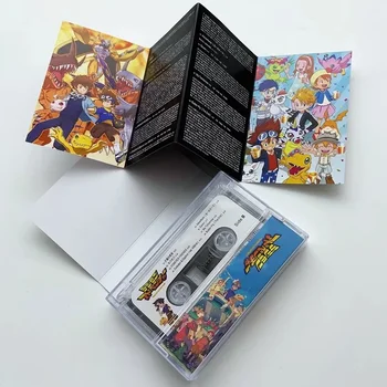 Аниме Digimon Приключенческая лента Ленты для косплея Саундтреки Коробка Walkman Автомобильные Кассеты Коллекция Подарок