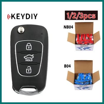 1/2/3шт KEYDIY B04 NB04 Универсальный Дистанционный Ключ с 3 Кнопками Автомобильный Дистанционный Ключ для KD900 URG200 KD-X2 Mini KD для Автомобильных Ключей Hyundai Style