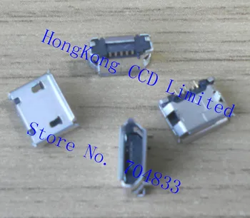 500 шт./лот Micro USB 5-контактный разъем Micro USB 5-контактный разъем