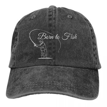 Однотонные папины шляпы, рожденные ловить рыбу, Женская шляпа, солнцезащитный козырек, бейсболки, кепки для ловли карпа, Остроконечная кепка фишера