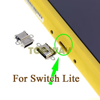1шт Оригинальный Новый Для Консоли Nintendo Switch lite Порт Зарядки Разъем Питания Гнездо Зарядного Устройства Для NS Switch lite