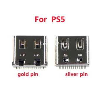 1шт Для ps5 разъем зарядного устройства Micro usb Type-C Разъем зарядного устройства для Беспроводного контроллера PlayStation 5