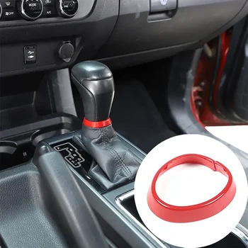Для Toyota Tacoma 2016-2022 ABS Красная ручка переключения передач автомобиля Накладное Кольцо Крышка Аксессуары для внутренней отделки