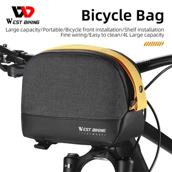 WEST BIKING Многофункциональная сумка на руль велосипеда Передняя сумка Задняя Стойка Сумка для велосипедных путешествий Аксессуары для шоссейных велосипедов MTB