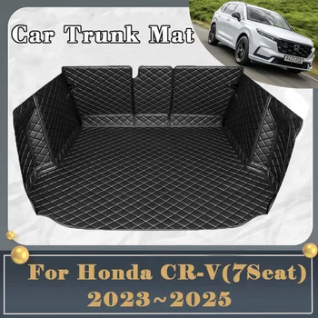 Коврик Для Багажника Автомобиля Honda CR-V CRV 7seat 2023 2024 2025 Грязеустойчивый Полностью Окруженный Коврик Для Багажника Задний Грузовой Лоток Автомобильные Аксессуары