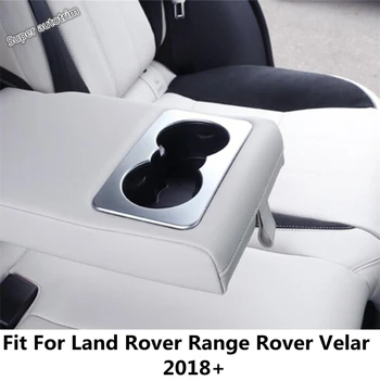 Задняя Панель держателя стакана для воды, Декоративная рамка, Накладка для Land Rover Range Rover Velar 2018 - 2022 Аксессуары для интерьера из АБС-пластика