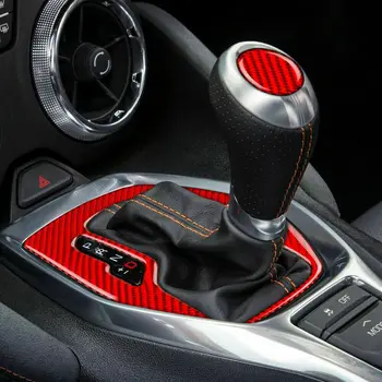 Наклейка для отделки внутренней панели переключения передач автомобиля из углеродного волокна для Camaro 2016-2019