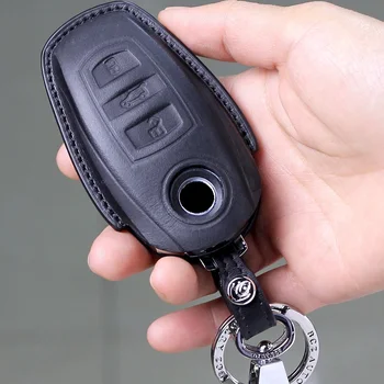 Чехол для ключей от автомобиля из натуральной кожи для Volkswagen Touareg 2011-2017 Брелок для ключей