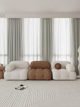 Однотканевый диван Nordic creative block module комбинированная ткань ткань для дивана