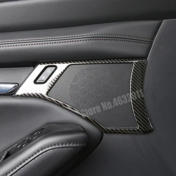 Нержавеющая сталь Для Mazda 3 Axela 2019 2020 Аксессуары Динамик передней двери автомобиля, кольцо для звукового сигнала, отделка крышки, автомобильный стайлинг LHD, 2 шт.