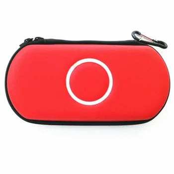 Красный портативный жесткий дорожный чехол для переноски Защитная сумка для PSP 1000 2000 3000