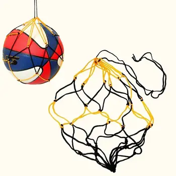 практичный Нейлоновый Мяч, Черная и оранжевая Сетчатая Сумка, Футбольная Баскетбольная Сетчатая Сумка
