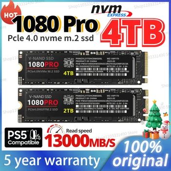 Оригинальный бренд 1080PRO 4 ТБ 2 ТБ 1 ТБ M2 2280 Gen PCIe 4.0 NVME Чтение 13000 Мб/с. Твердотельный Жесткий диск для Игровой консоли/ноутбука/ПК/PS5