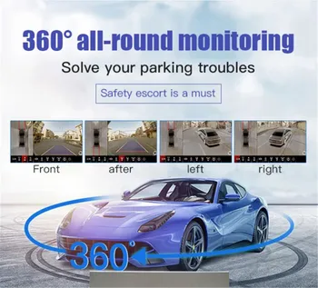 автомобильная Камера Объемного обзора 1080p 360 ° Для Jeep Grand Cherokee Панорамная левая правая передняя задняя Камеры Для Автомобильного GPS Стерео