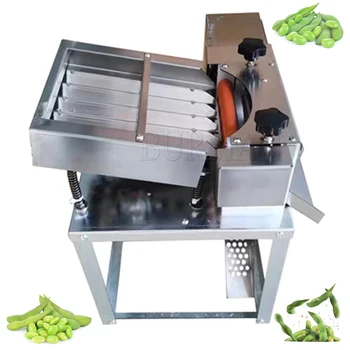 Полуавтоматическая машина для очистки овощей от кожуры Edamame, машина для очистки зеленых соевых бобов, машина для удаления скорлупы Edamame, машина для очистки гороха от шелухи