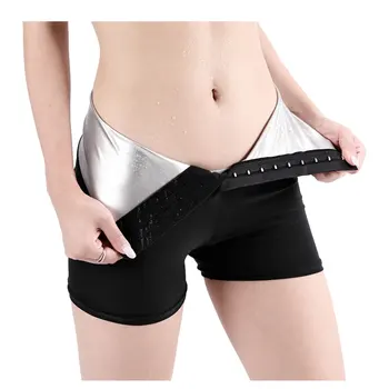 Женские шорты для йоги с высокой талией, короткие штаны для сауны для велоспорта для девочек