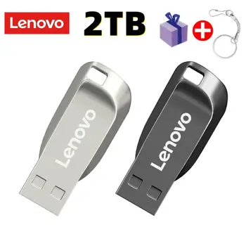 Lenovo USB Флэш-Накопители 2 ТБ 1 ТБ Флеш-Накопитель 512 ГБ USB 3,0 Высокоскоростная USB-Память 256 ГБ 128 ГБ U Stick Флэш-Диск Для Компьютера ПК ТВ