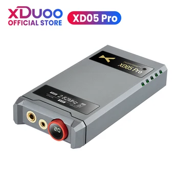 XDUOO XD05 Pro Портативный Полностью Сбалансированный усилитель для наушников DAC с двойным экраном 4,4 Сбалансированный USB-декодер XMOS XU316 AMP