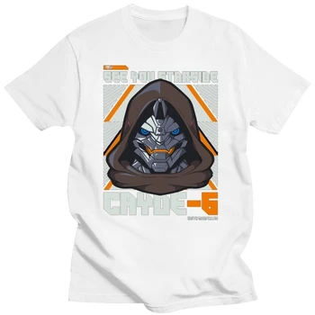 Классическая футболка Game Cayde-6 для мужчин, хлопковая футболка с графическим рисунком, повседневная домашняя футболка, хлопок большого размера, популярный дизайн уличной одежды