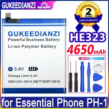 4650mAh GUKEEDIANZI Новый аккумулятор HE323 для Essential Phone PH-1 Batteria + Бесплатные инструменты
