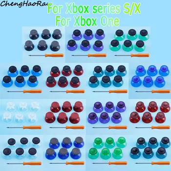 6 ШТ 3D Аналоговый Колпачок Для Джойстика Серии Xbox S/X Для Контроллера Xbox One Кнопки-Накладки с Отверткой для Замены Деталей