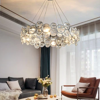 Украсьте Свою гостиную роскошными современными подвесными светильниками - K9 Crystal Luster Потолочная люстра Для украшения Дома Светодиодными лампами