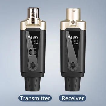 Беспроводная микрофонная система XLR Передатчики и приемники для динамического конденсаторного микрофона / микшера Новый цифровой микрофон UHF