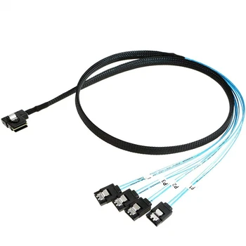 Высокоскоростной кабель для подключения сервера MINI SAS SFF-8087 к 4 портам SATA
