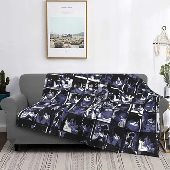Одеяла My Hero Academia Dabi Collage, флисовые теплые одеяла унисекс для домашнего дивана, покрывало на кровать