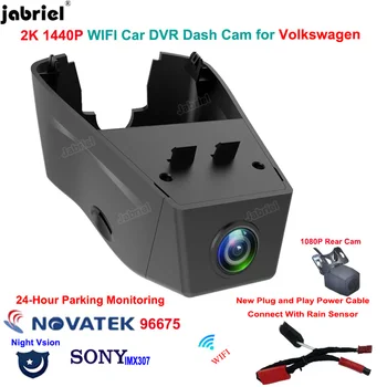 Новый 2K Wifi Автомобильный Видеорегистратор Dash Cam Камера заднего Вида FHD 1440P Видеорегистратор 24H для Volvo XC90 B5 для Volvo XC90 B6 2022 2023 2024 Dashcam