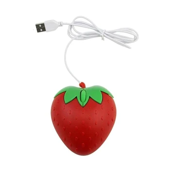 USB-мышь Sweet Red Strawberry Fruit Gift USB-оптическая мышь Мыши для ПК