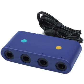 Для Адаптера контроллера Gamecube Для Nintendo Switch Wii U Pc 4 Порта С режимом Turbo И кнопки Home Без драйвера