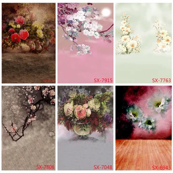 Виниловые фоны для фотосъемки в китайском стиле с цветочной тематикой, реквизит, Винтажный Портретный фон для фотостудии 2157 YXFL-89