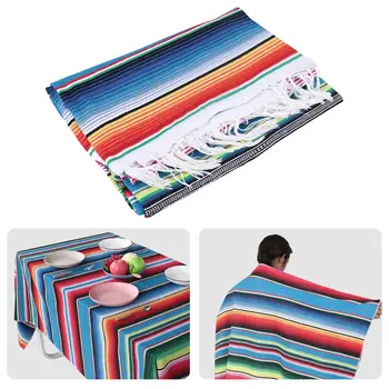 Мексиканское одеяло, сарапе, коврик для пикника, скатерть, хот-род для вечеринки по йоге, 120x180 см