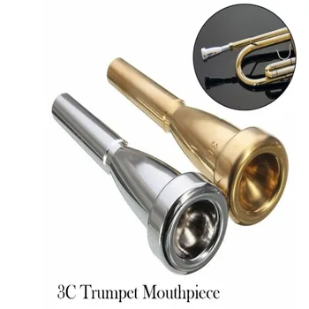 Аксессуар Мундштук для трубы 3C, прочные аксессуары для трубы из серебряного /золотого медного сплава, мини-труба, мундштук для трубы